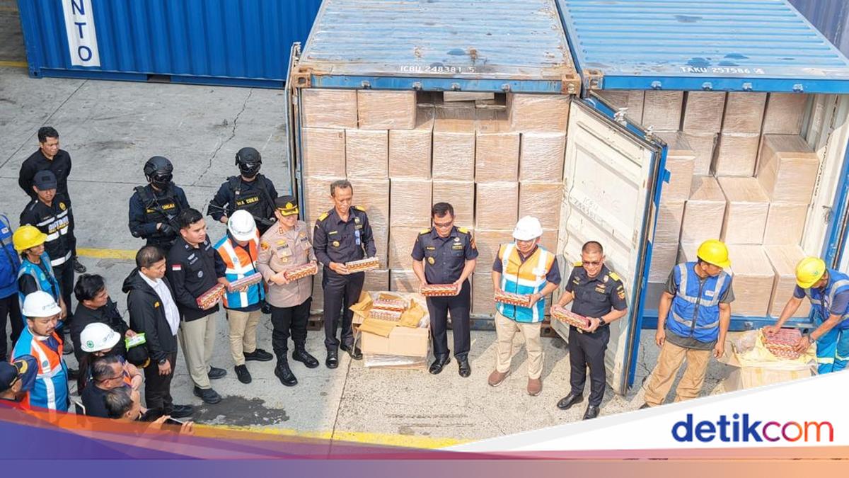 Bea Cukai Tanjung Priok Gagalkan Pengiriman 8,9 Juta Rokok Ilegal Tersembunyi dalam Kontainer Baja Ringan
