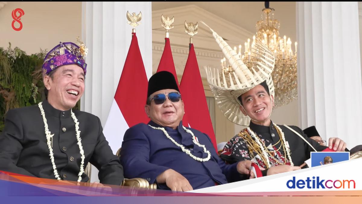 ---
Momen Menarik Prabowo, Jokowi, dan Gibran Saat Upacara HUT RI di Istana

---