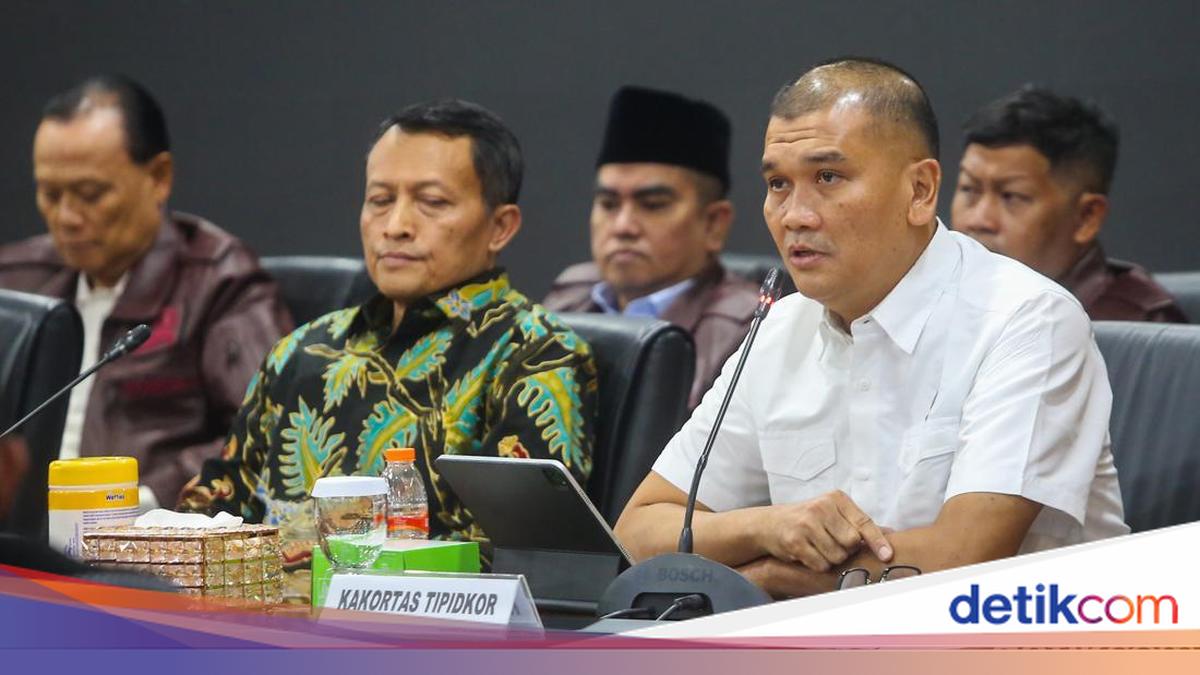 Jumpa Pers Kortas Tipikor Polri, Kejagung, dan Komisi III DPR RI: (Gilang Faturahman/detikfoto)